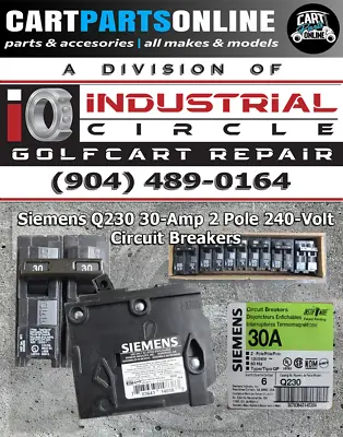 Buy ⚡️⚡️ Siemens Q230 30-Amp 2 Pole 240-Volt Circuit Breakers ⚡️⚡️  Lot Of 6 • 57.97$