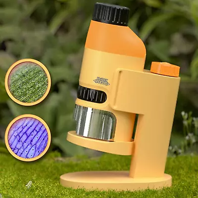 Buy Pocket Microscope For Kids - Portable Microscope Handheld Microscope 60X-120X Mi • 15.28$