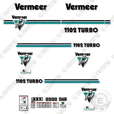 Buy Fits Vermeer 1102 TURBO Decal Kit Stump Grinder - 7 YEAR OUTDOOR 3M VINYL! • 209.95$