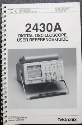 Buy 2430A - Digital Oscilloscope User Reference Guide  ( Tektronix ) • 19.99$