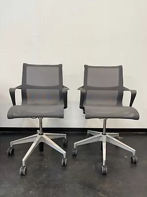 Buy Pair Of Herman Miller Setu Desk Arm Chairs Office Chair Gaming Chair  • 700$