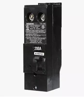 Buy Siemens QN2200R 200-Amp 200A 2 Pole 240V Circuit Breaker NEW IN BOX Fast Ship!!! • 129$