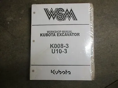 Buy Kubota K008 -3 U10 -3 K 008 U 10 -3 Excavator Service & Repair Manual • 90$