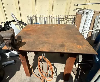Buy 1/4  Steel Plate 4’ Welding Table With Vise • 495$