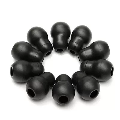 Buy 10Pcs Silicone Black Soft Eartips Earplug Earpieces For Littmann Stethoscope • 10.76$