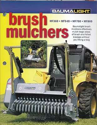 Buy BAUMALIGHT BRUSH MULCHERS MF360 MF548 MF760 MF860 Forestry Trees Brochure • 14.95$
