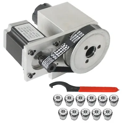 Buy ER32 Router Rotational Rotary Axis 4th-Axis CNC Collet Chuck Engraving Machine • 183.35$