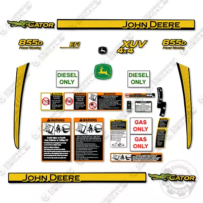 Buy Fits John Deere Gator 855D Decal Kit Utility Vehicle (With Warnings) • 139.95$