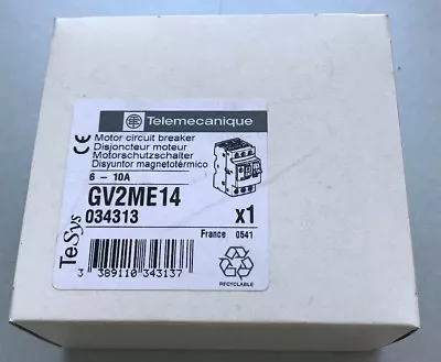 Buy Telemecanique Schneider Electric GV2ME14 Motor Circuit Breaker • 72.88$