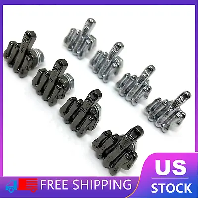 Buy 4pcs Universal Middle Finger Stainless Steel License Plate Bolts Screws Kits • 12.49$
