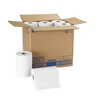 Buy Pacific Blue Basic Paper Towel Hardwound Roll 12 Pack(s) 1 Towels/ Pack • 70.54$