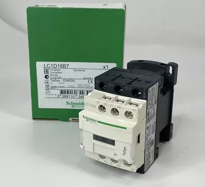 Buy Schneider Electric LC1D18B7 TeSys D Series 3 Phase 24V Non-Reversing Contactor • 39.99$