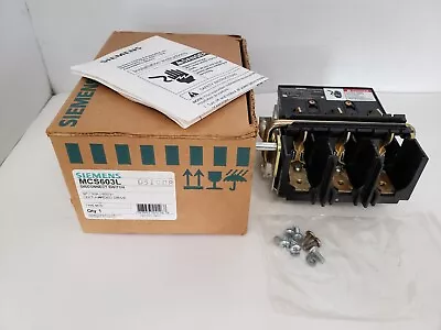 Buy Siemens Mcs603l Disconnect Switch  3p/30a/600v Left-handed Drive Nib • 229.96$