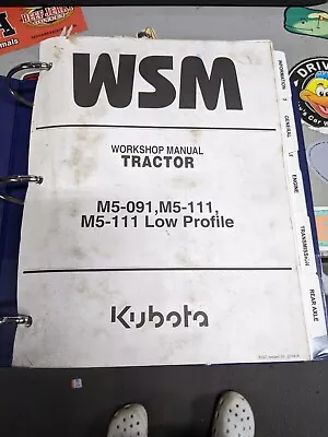 Buy Kubota M5-091 M5-111 M5-111 Low Profile Tractor Shop Service Repair Manual • 74.99$