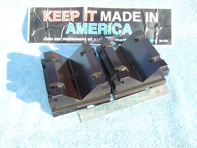 Buy V Block Set Nos Usa Toolmaker Made For Your Bridgport Machinist Vintage Old Tool • 645$