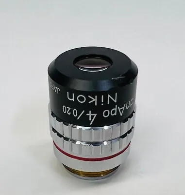 Buy Nikon CFN Plan Apo 4X/0.20 Microscope Objective Lens Apochromat 160mm • 249$