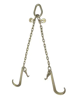 Buy Tow Chain V-Type 15  J Hook 5/16  X 2 FT Wrecker TJ Grab Hook Flatbed Winch • 59.97$