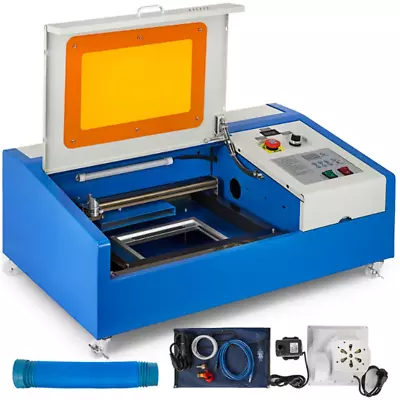 Buy VEVOR 12 X8  40W K40 CO2 Desktop Laser Engraver Engraving Machine W/ Wheel • 399.99$