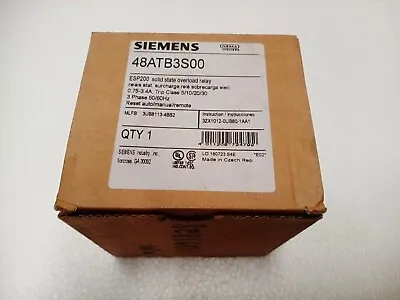 Buy *NEW* SIEMENS 48ATB3S00 ESP200 Solid State Overload Relay - 0.75-3.4AMPS • 200$