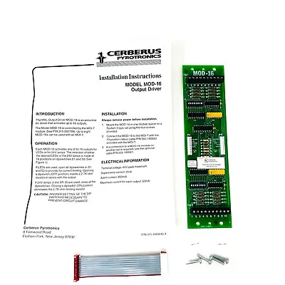 Buy Siemens MOD-16 Cerberus Pyrotronics 500-890828 Output Driver Module For MXL • 299.97$