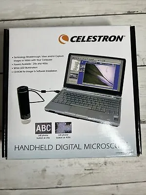 Buy Celestron Handheld Digital Microscope 20x - 400x LED With Install CD 44300 • 24.15$
