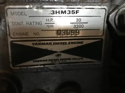 Buy Yanmar 3HMF 30 HP Marine Diesel Engine W/ Transmission • 4,500$