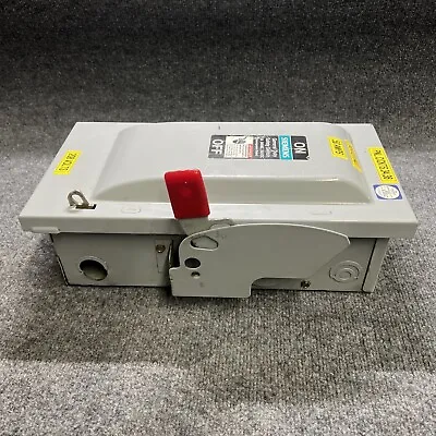 Buy Siemens GF322N 60A 240Vac 250Vdc Nema 1 Fusible Safety Switch Disconnect Used • 59.99$