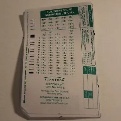 Buy Official Scantron Brand 882-E Answer Sheet. (11 Pack) • 3.50$