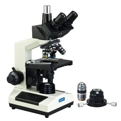 Buy OMAX 40X-2500X Darkfield Live Blood Analysis Trinocular Compound Microscope • 650.99$