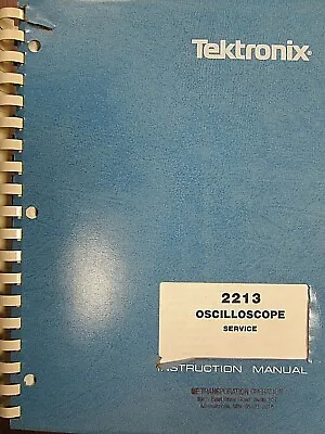 Buy Tektronix 2213 Oscilloscope Service Instruction Manual 070-3827-00 REV OCT 1987 • 30$