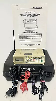 Buy Vintage Fluke 8050A Digital Benchtop Portable Multimeter W/ Probes Carrying Case • 145$