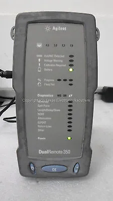 Buy Agilent DualRemote 350 Cable Tester W/ AC Adapter For WireScope 350  • 725$