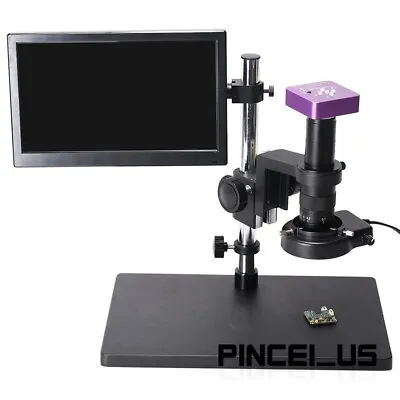 Buy 51MP Digital Microscope HDMI USB Camera 180X Lens 11.6  Screen For PCB Soldering • 388$