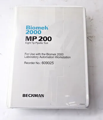 Buy Beckman Biomek 2000 MP200 Eight Tip Pipette Tool 609025 • 99.99$