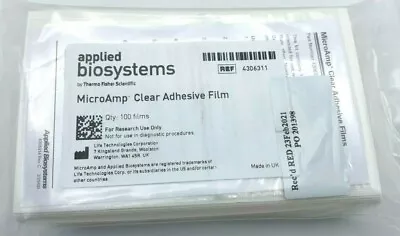 Buy Applied Biosystems ABI MicroAmpClear Adhesive Film Automated Nucleic Acid4306311 • 124$