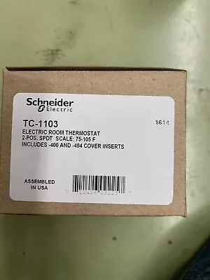 Buy SCHNEIDER TC-1103 Thermostat,75 Deg. To 105 Deg. F,SPDT • 200$