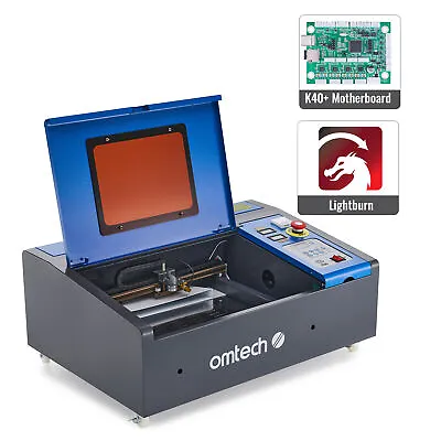 Buy OMTech 8x 12 40W CO2 Laser Engraver Marker With K40+ Motherboard & LightBurn • 599.99$