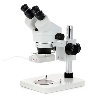 Buy Amscope 7X-45X Binocular Zoom Stereo Microscope On Pillar Stand + 48-LED Light • 333.99$