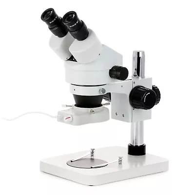 Buy Amscope 7X-45X Binocular Zoom Stereo Microscope On Pillar Stand + 70-LED Light • 340.99$