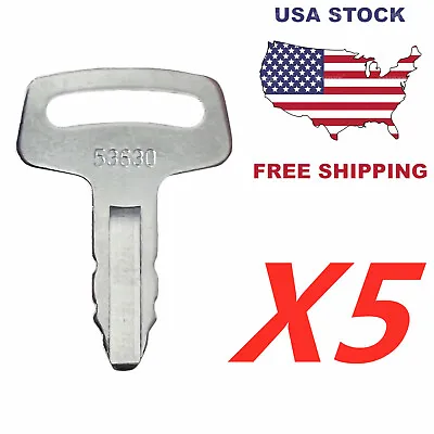 Buy 5 Thomas Skid Steer Ignition Keys OEM Part # 044960 & Marked 53630 • 12.95$