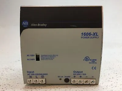 Buy ALLEN BRADLEY 1606-XL 120E-3 SERIES A POWER SUPPLY 24VDC - Pulled From Working • 24.99$