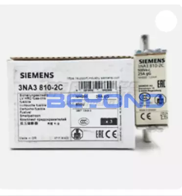 Buy 3PCS/box New For SIEMENS Fuse 3NA3810-2C 25A 500V • 52.46$