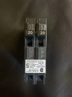Buy Siemens Q2020 2 1-Pole Tandem 20 Amp/20 Amp 120/240V Plug-In Circuit Breaker NEW • 24.95$