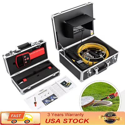 Buy 512HZ Sewer Camera With Locator Pipe Inspection Camera  7  LCD With 100FT Cable! • 557.99$