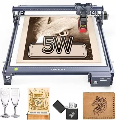 Buy Creality 5W CR-Laser Falcon Engraver Cutter Machine 10000mm/min For Craft Design • 145$