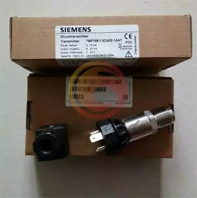 Buy 1PC Siemens 7MF1567-3CA00-1AA1 Pressure Gauge Range 0-10 Bar NEW • 155.83$
