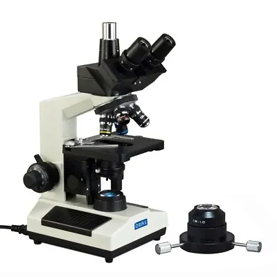 Buy OMAX 40X-2500X Advanced Darkfield LED Trinocular Biological Compound Microscope • 488.99$