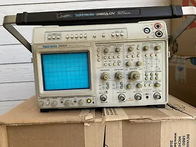 Buy Calibrated, Refurbed TEKTRONIX 2465A 350MHz 4ch OSCILLOSCOPE + DMM+TV+FREQ COUNT • 900$
