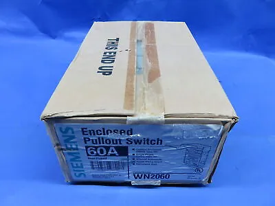 Buy Nib Siemens Box Of 6 Disconnect Switch Wn2060 60a 240v 2p 3r Non Fusible 1 Year • 115.99$