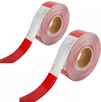 Buy 2inx200ft Reflective Trailer Safety Tape Conspicuity Tape Warning Sign Car Truck • 28.95$